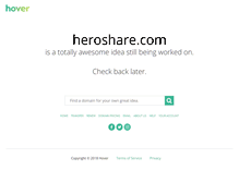 Tablet Screenshot of heroshare.com